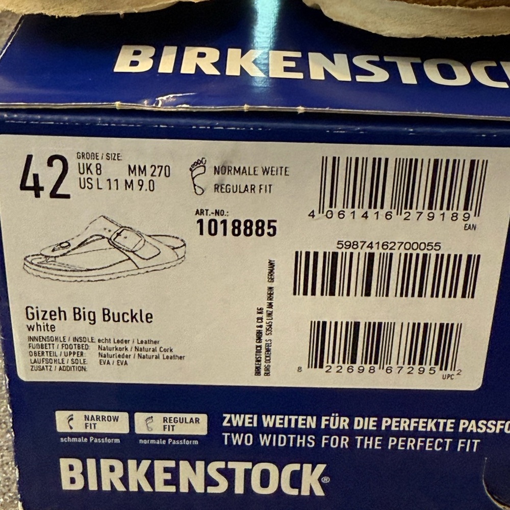 Birkenstock Leather Footbed - Cream